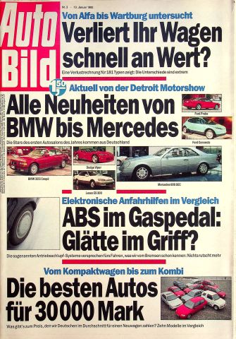 Deckblatt Auto Bild (03/1992)